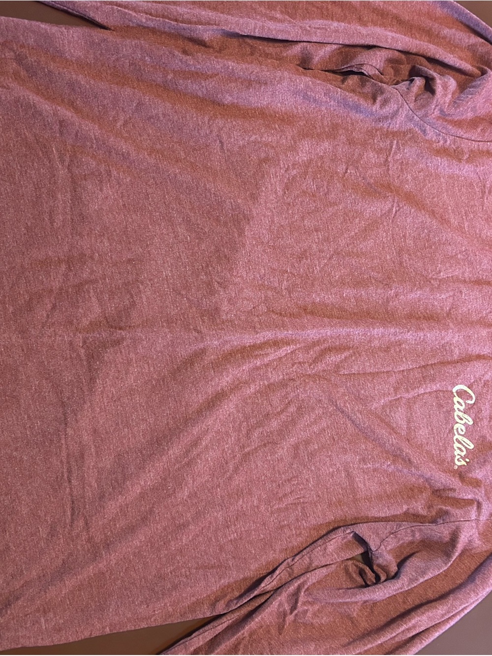 Cabela's Men's Heathered Burgundy Long-Sleeve Tee